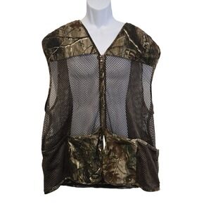 Walls Men's Dove Bird Hunting Vest Full Zip Mesh Pockets Brown Camo XL / ‎ XXL